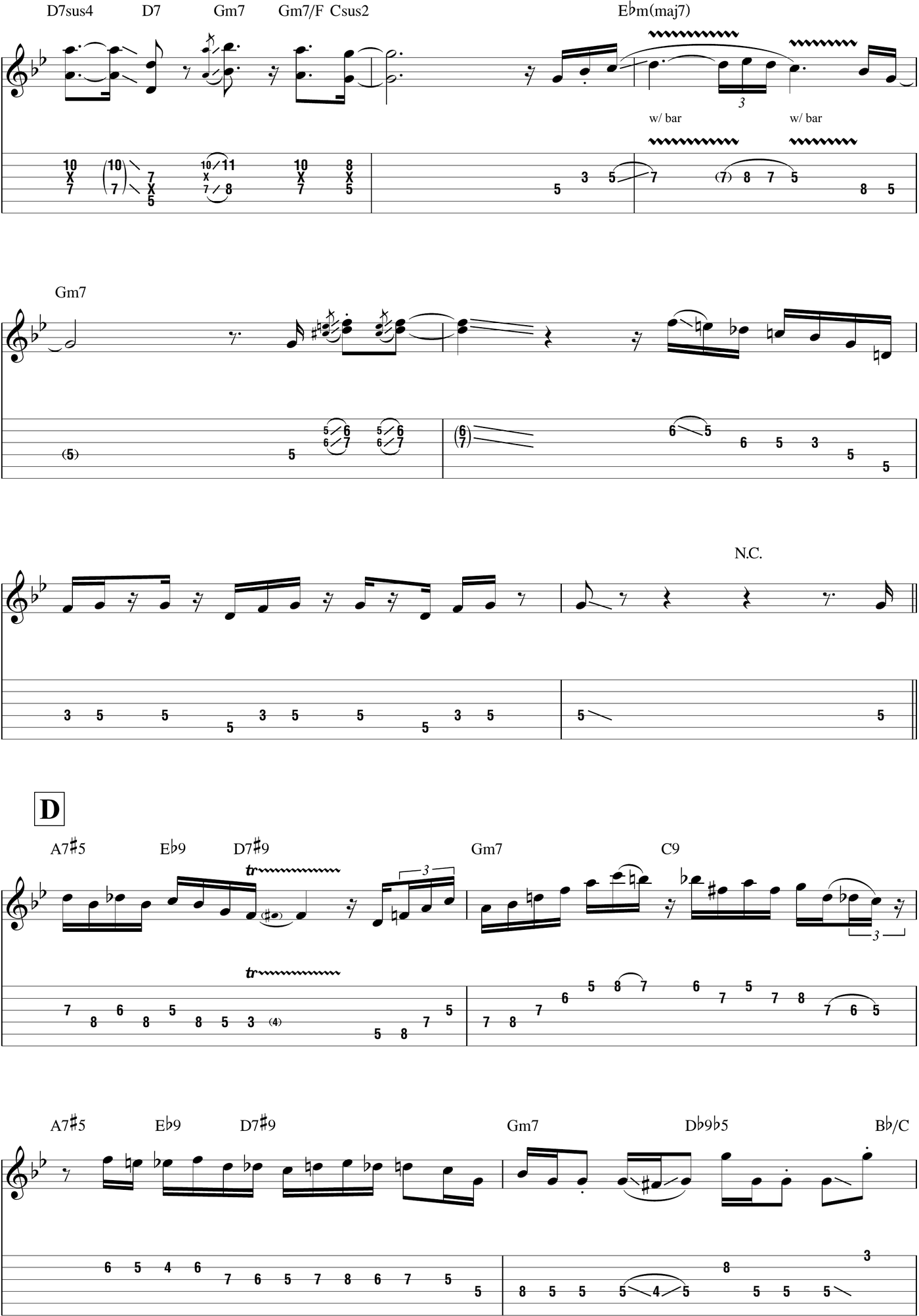 Smooth Jazz Guitar Play-Along Volume 124 - photo 34