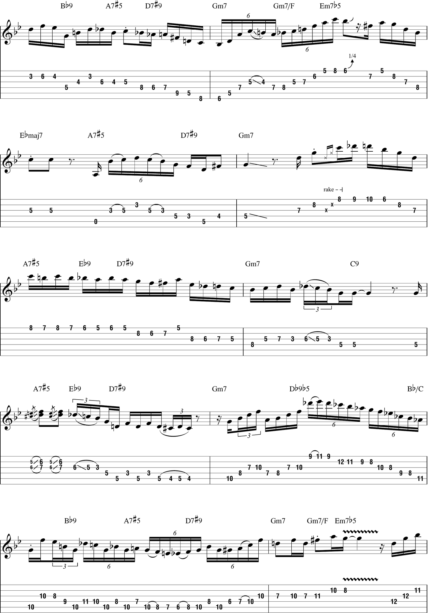 Smooth Jazz Guitar Play-Along Volume 124 - photo 35