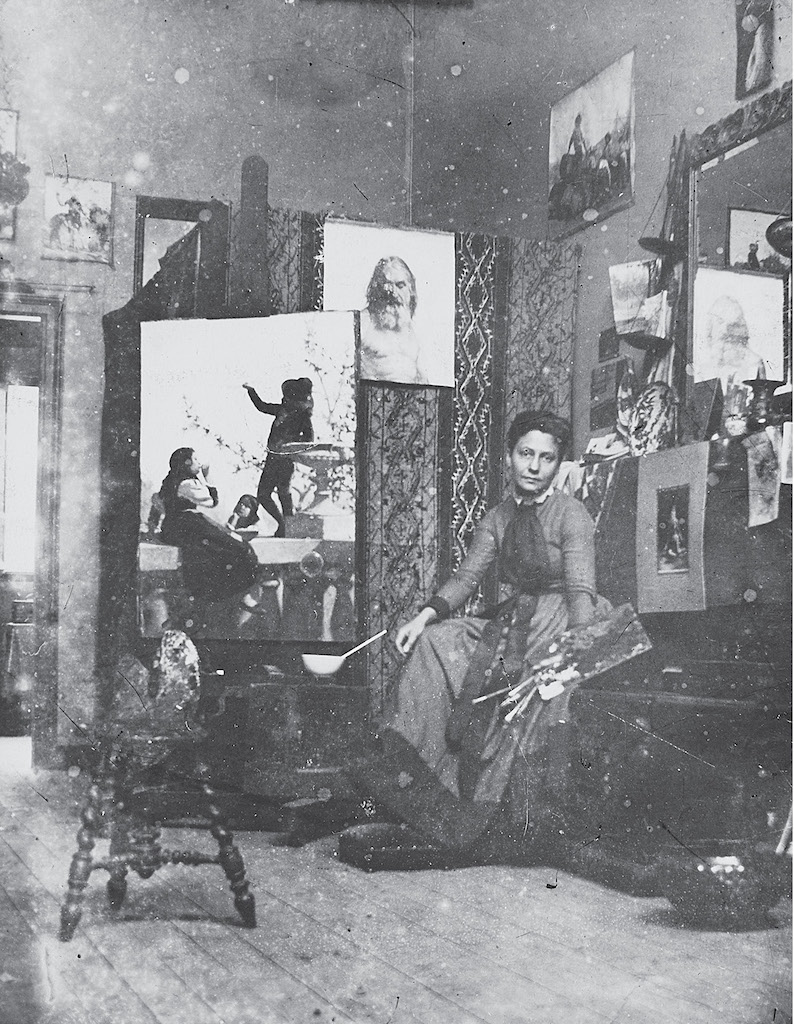 Mary Hiester Reid in her Paris studio at 65 Boulevard Arago 18881889 - photo 3