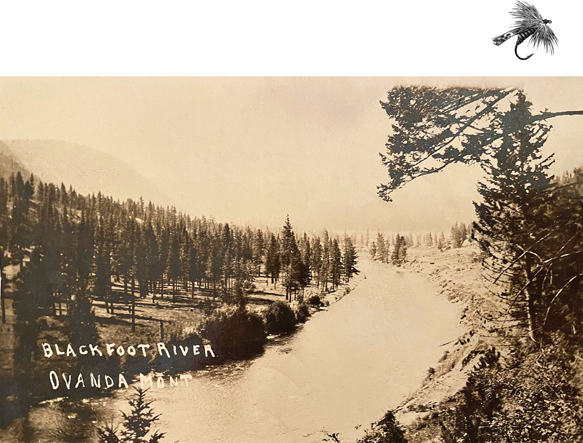 A postcard circa 1915 of the upper Blackfoot River The author fishing the - photo 3