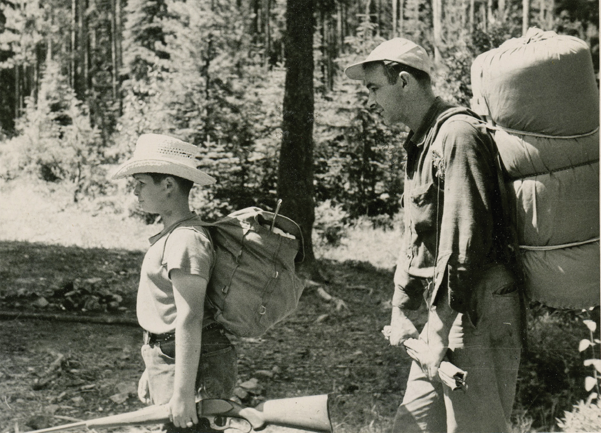 The author and Croonenberghs geared up for a hike into Morrell Lake to camp and - photo 16