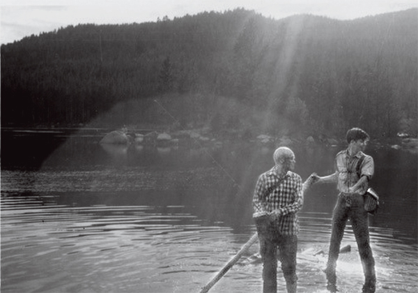 ABOVE AND BELOW The author fishing with his uncle Ken Burns for grayling - photo 20