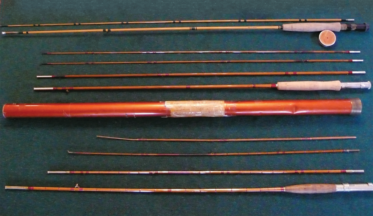 A display of three generations of bamboo rods from bottom to top the Reverend - photo 25