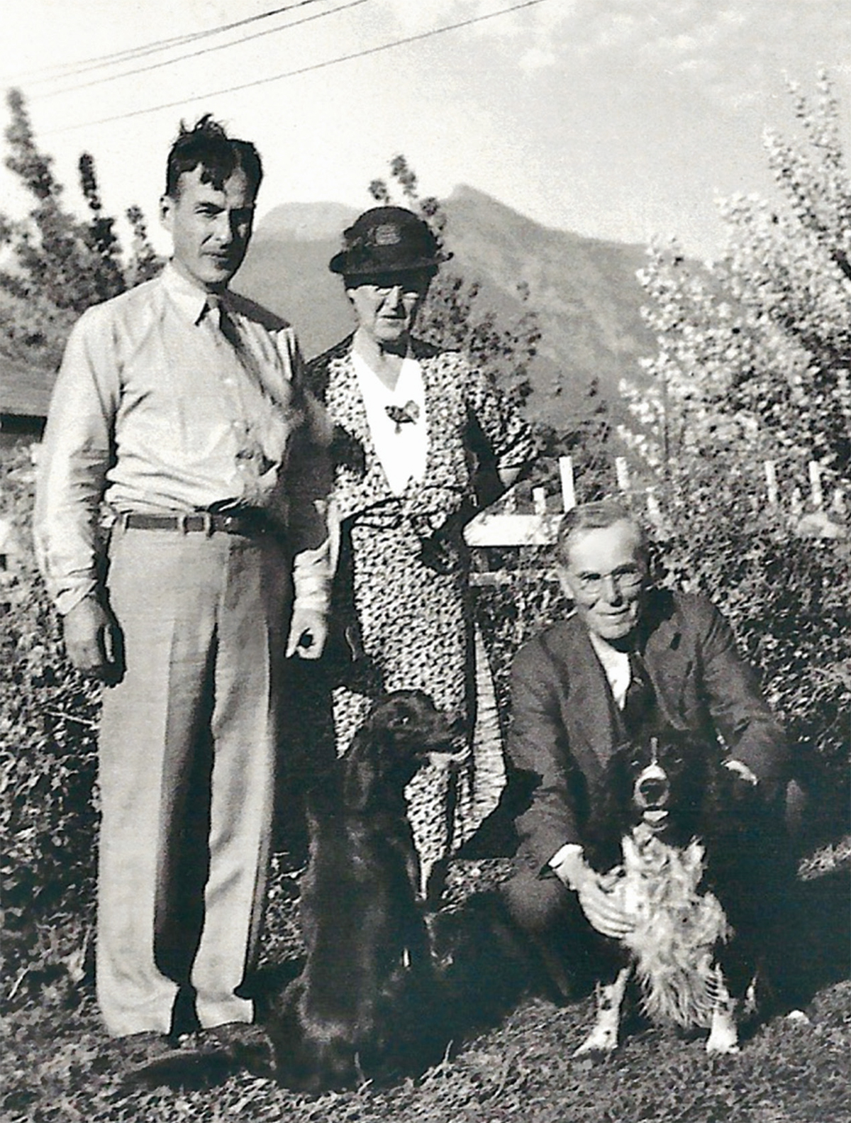 Norman Clara and the Rev John N Maclean in Missoula with family dogs late - photo 8