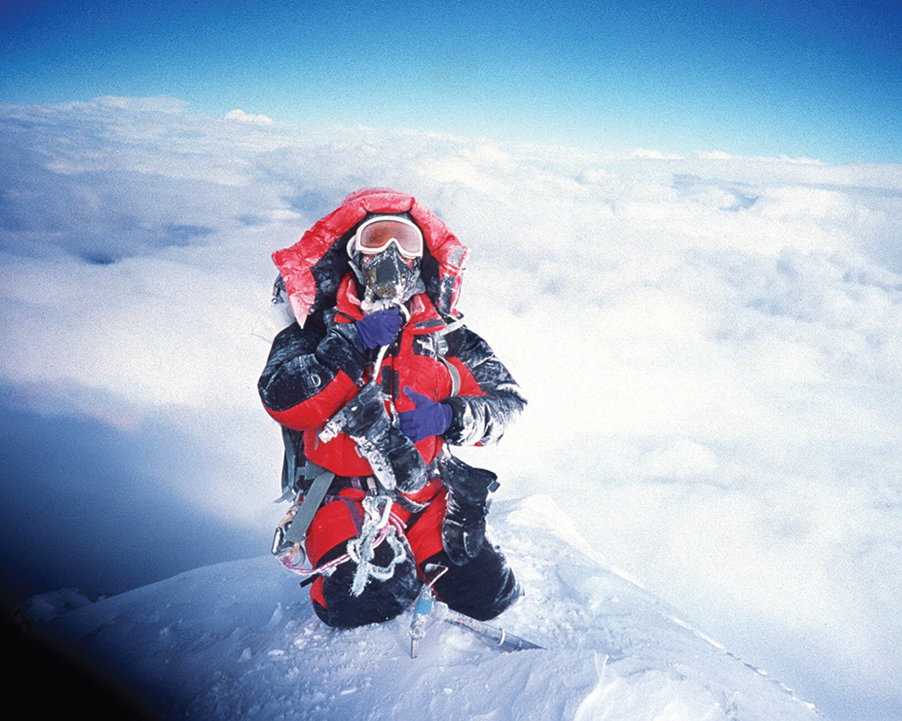 Chris on the summit of Mount Everest May 2000 Photo by Andrew-Lockcom - photo 13