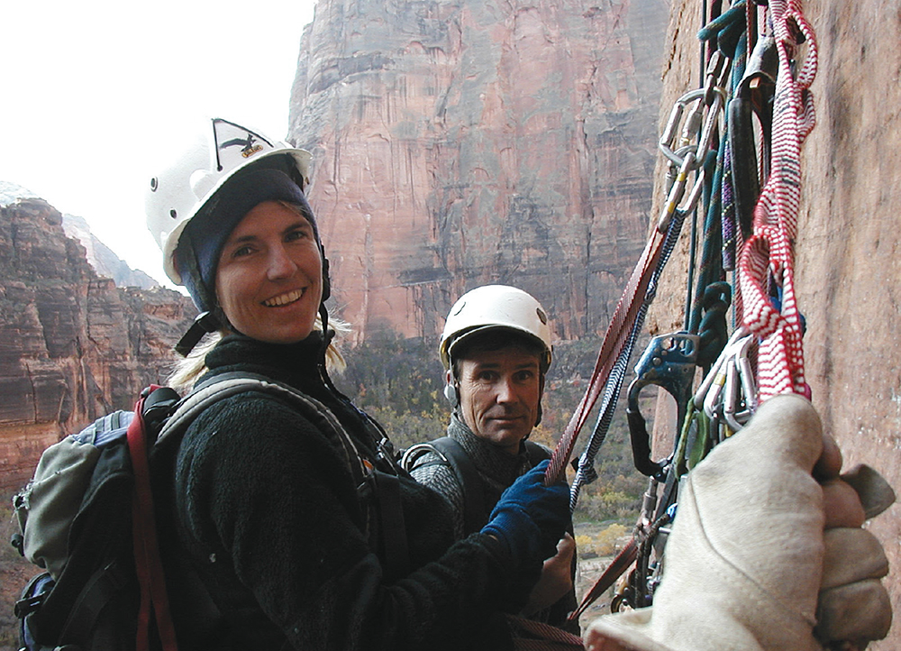 Chris and Charlie on Touchstone Wall in Zion National Park Photo by Joel - photo 14