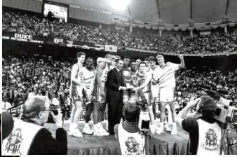 After stunning unbeaten UNLV in the 1991 NCAA Final Four semis the Blue Devils - photo 16