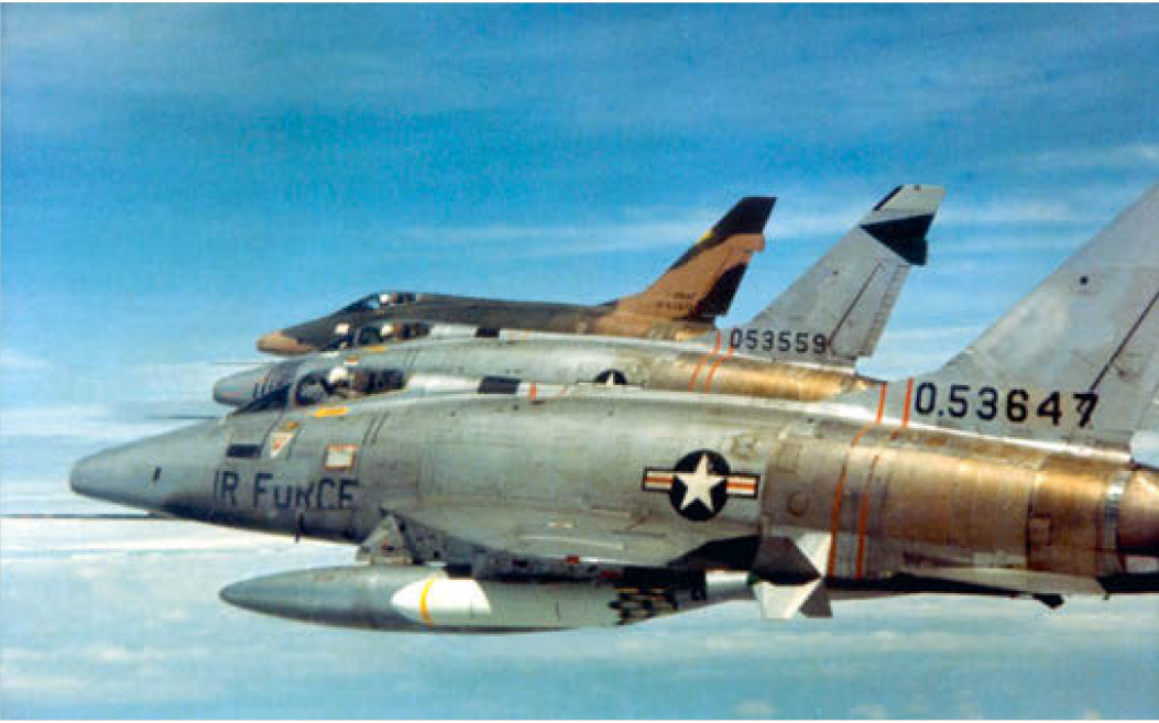 F-100Ds of the 481st Tactical Fighter Squadron over South Vietnam February - photo 5