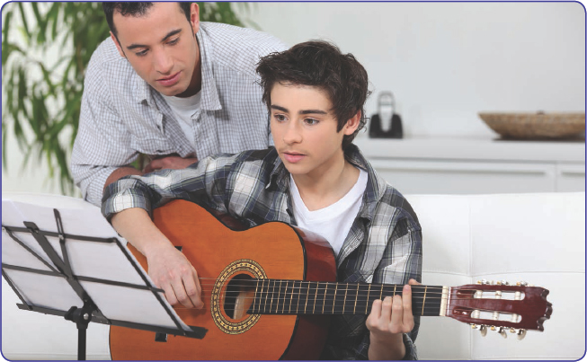 At a weekly lesson a student plays a song he has practiced at home for his - photo 4