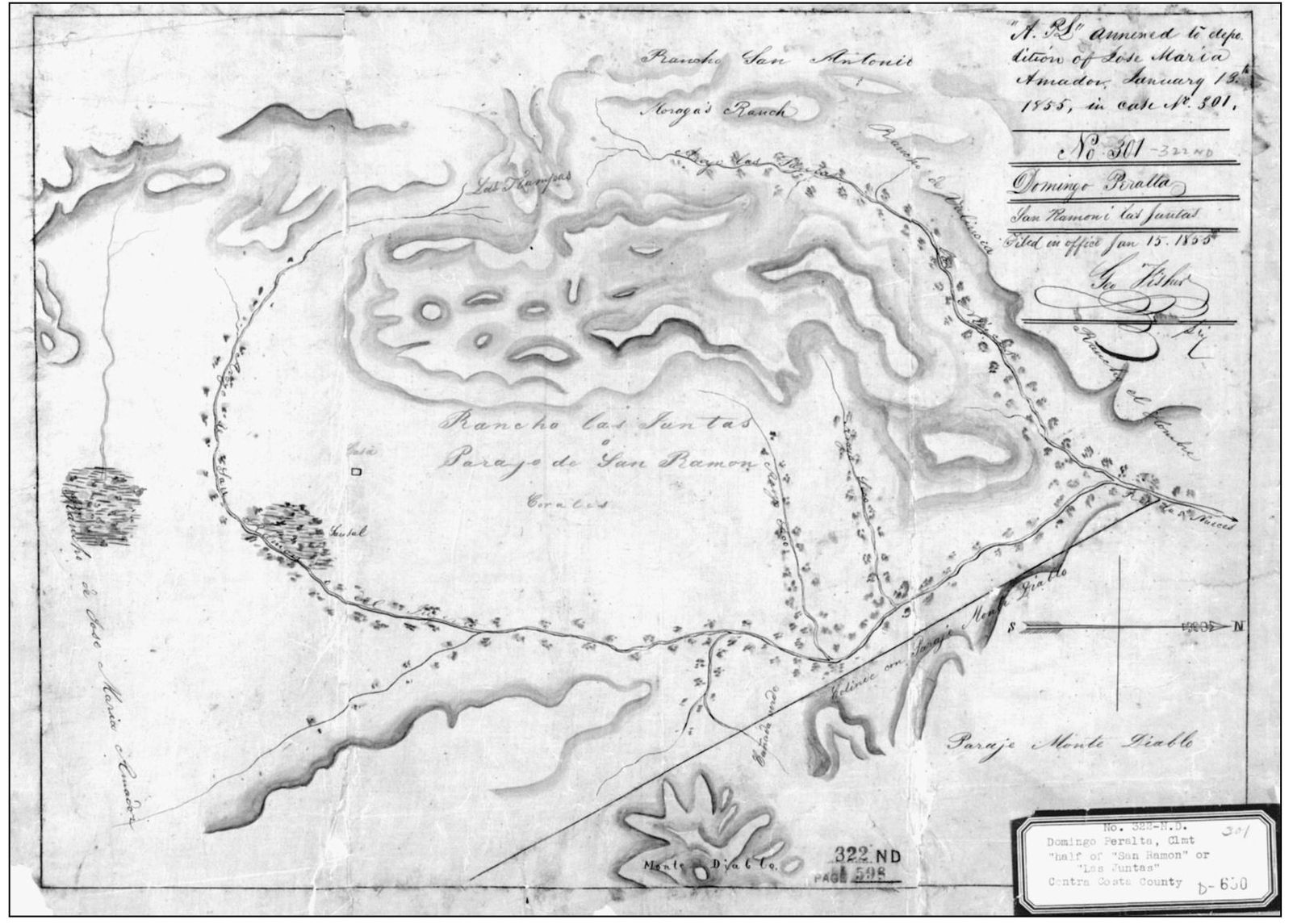 AMADOR PROPERTY MAP 1855 This sketch of Jose Maria Amadors property in 1855 - photo 8