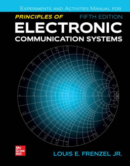 Louis Frenzel Experiments Manual for Principles of Electronic Communication Systems