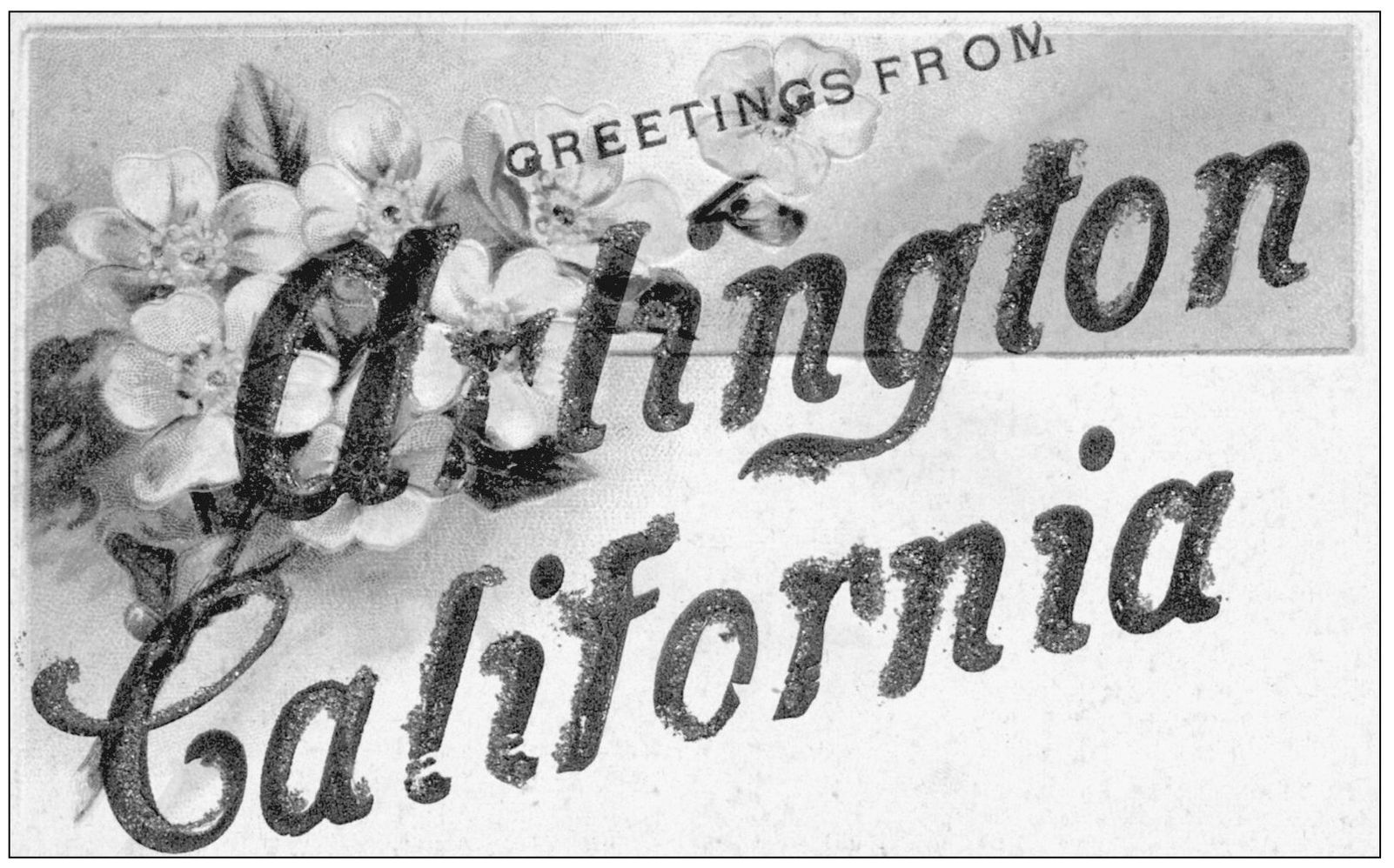 This decorative rare card reads Greetings from Arlington California - photo 3