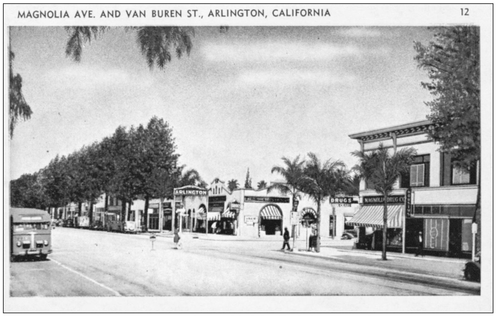 At the intersection of Magnolia Avenue and Van Buren Boulevard a bus heads - photo 12