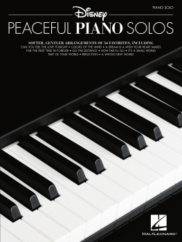 Hal Leonard Corp. Disney Peaceful Piano Solos Songbook