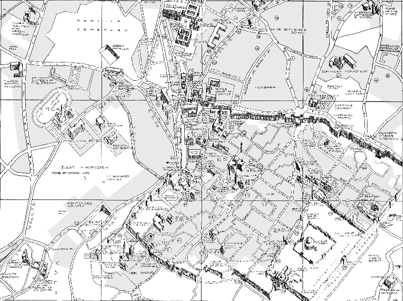 Section of a sports map of Jerusalem published by the Jerusalem YMCA for and - photo 5