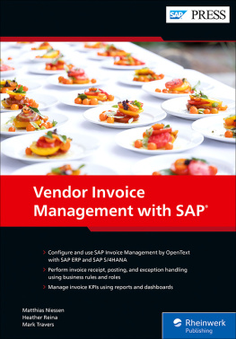 Matthias Niessen Vendor Invoice Management with SAP