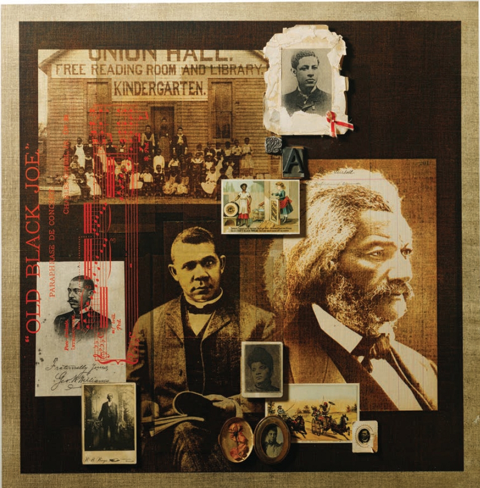 This collage of photographs features several famous African American leaders - photo 5