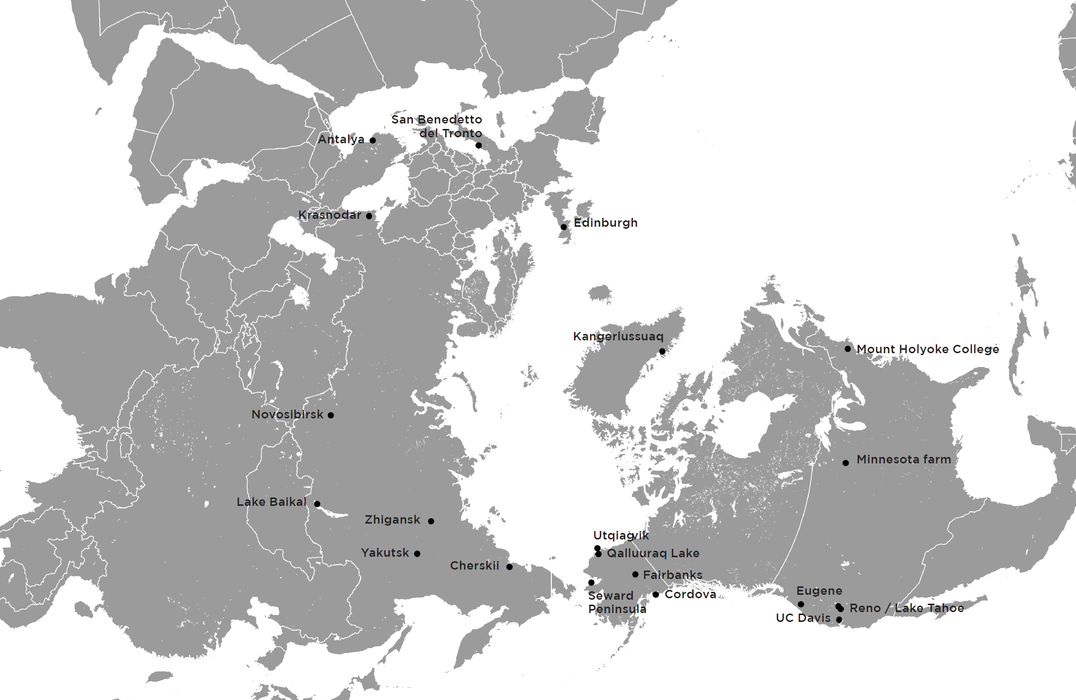 Polar map view of locations in my story Katey and Peter Anthony For Mom - photo 1