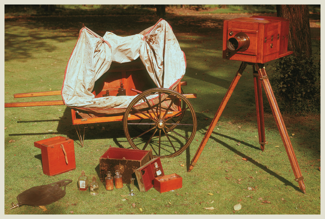 A handcart served as a portable darkroom and also carried equipment in the mid - photo 4