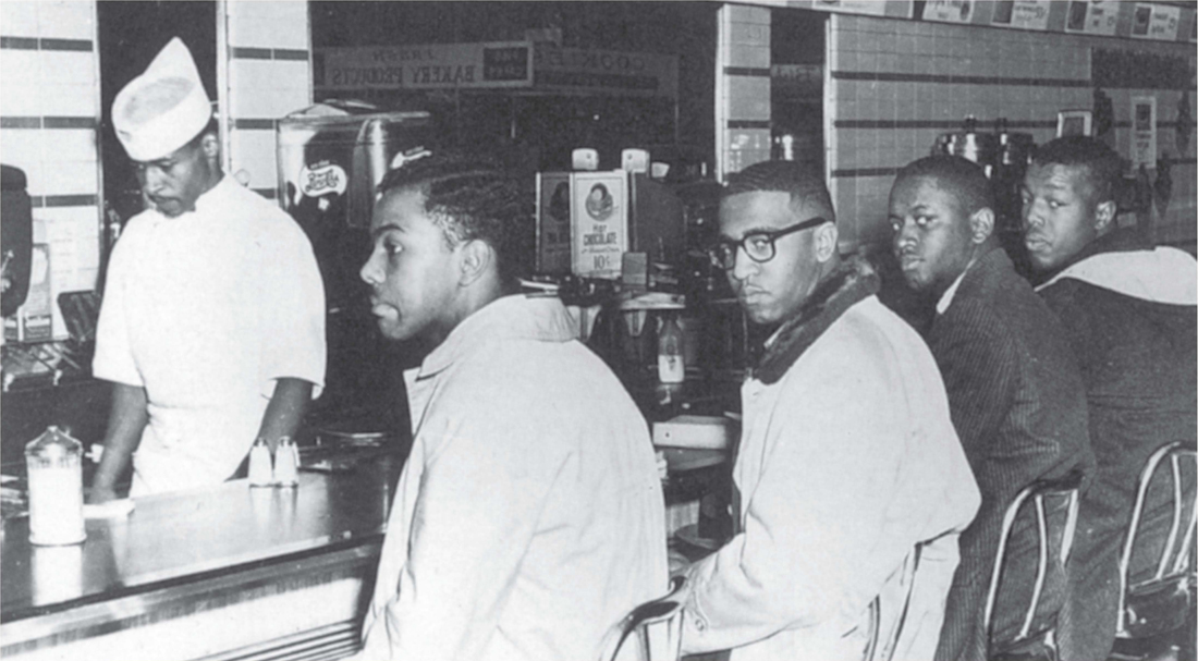 This photo by Jack Moebes captured the four young men at the lunch counter - photo 6