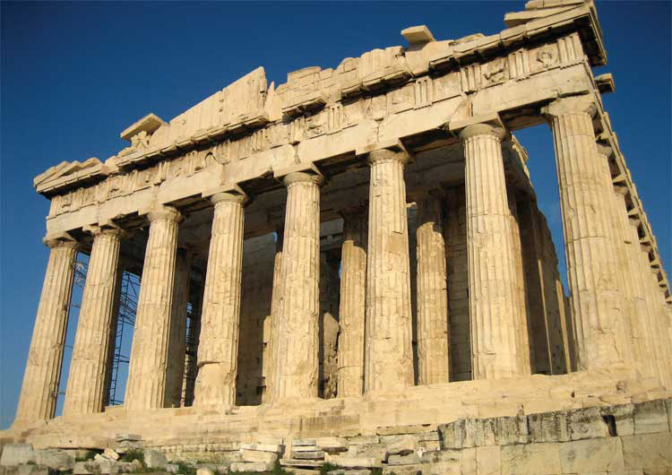 The Parthenon a temple dedicated to Athena located on the Acropolis in Athens - photo 3