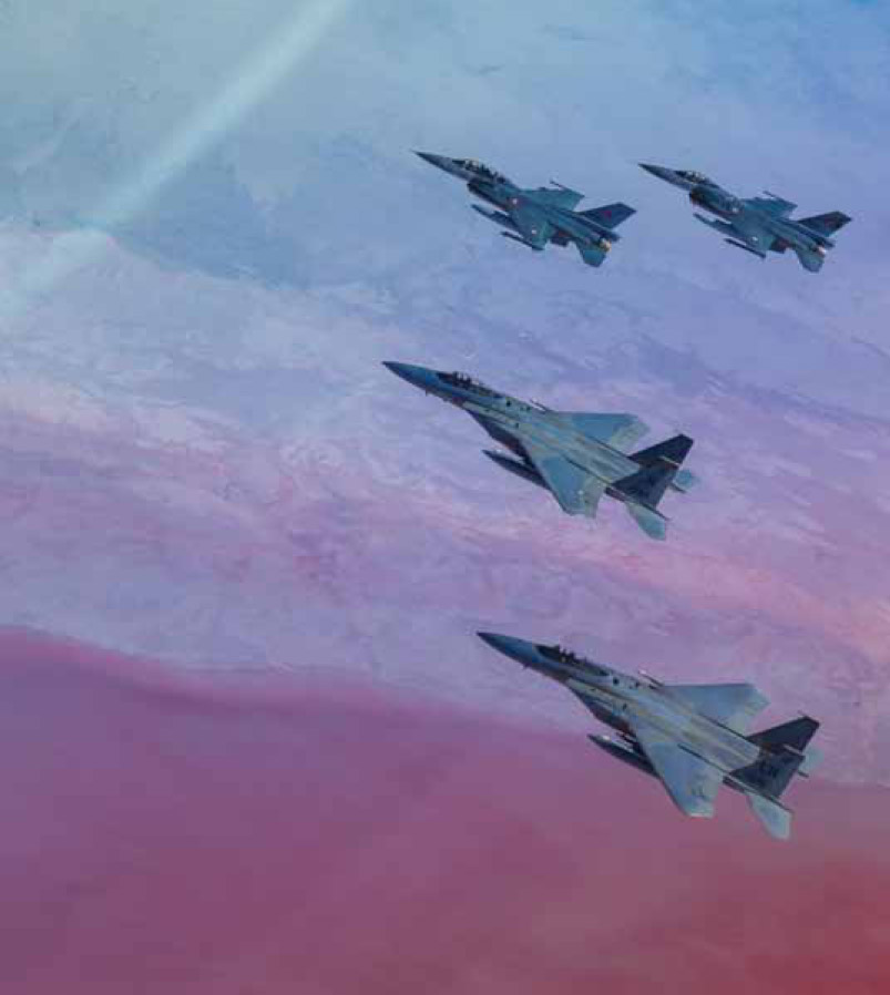 US Air Force F-15C Eagles fly with Turkish F-16C Fighting Falcons on exercise - photo 5