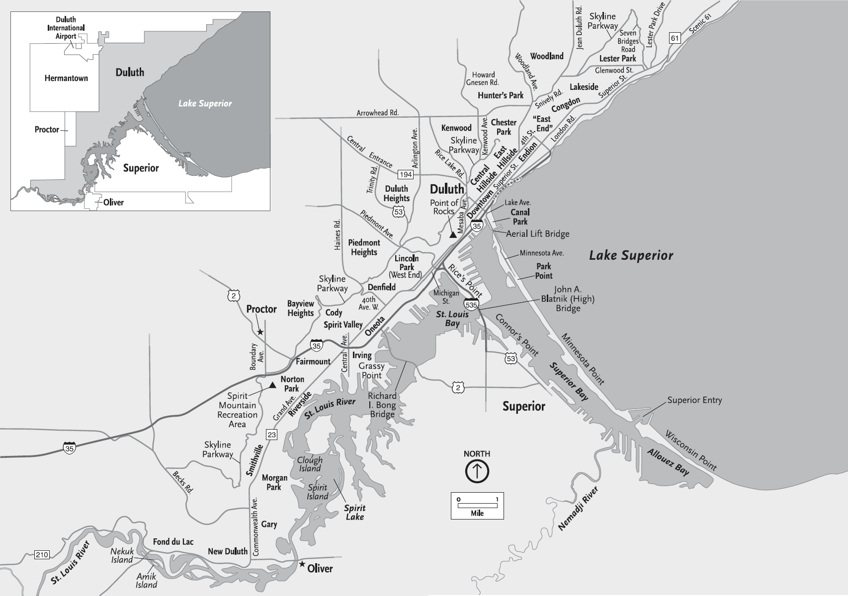 Map by Matt Kania Map Hero Inc Prologue Duluth Minnesota sits perched at - photo 4