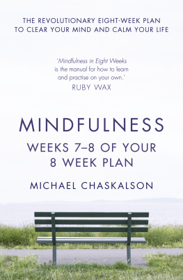 Michael Chaskalson Mindfulness, Weeks 7-8 of Your 8-Week Program