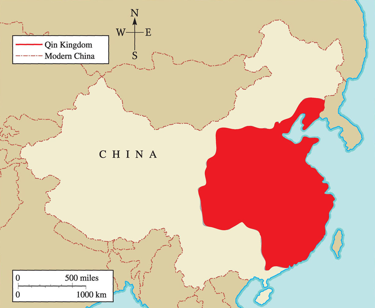 This map shows the area of land ruled by the Qin dynastyTwo of the worlds most - photo 5