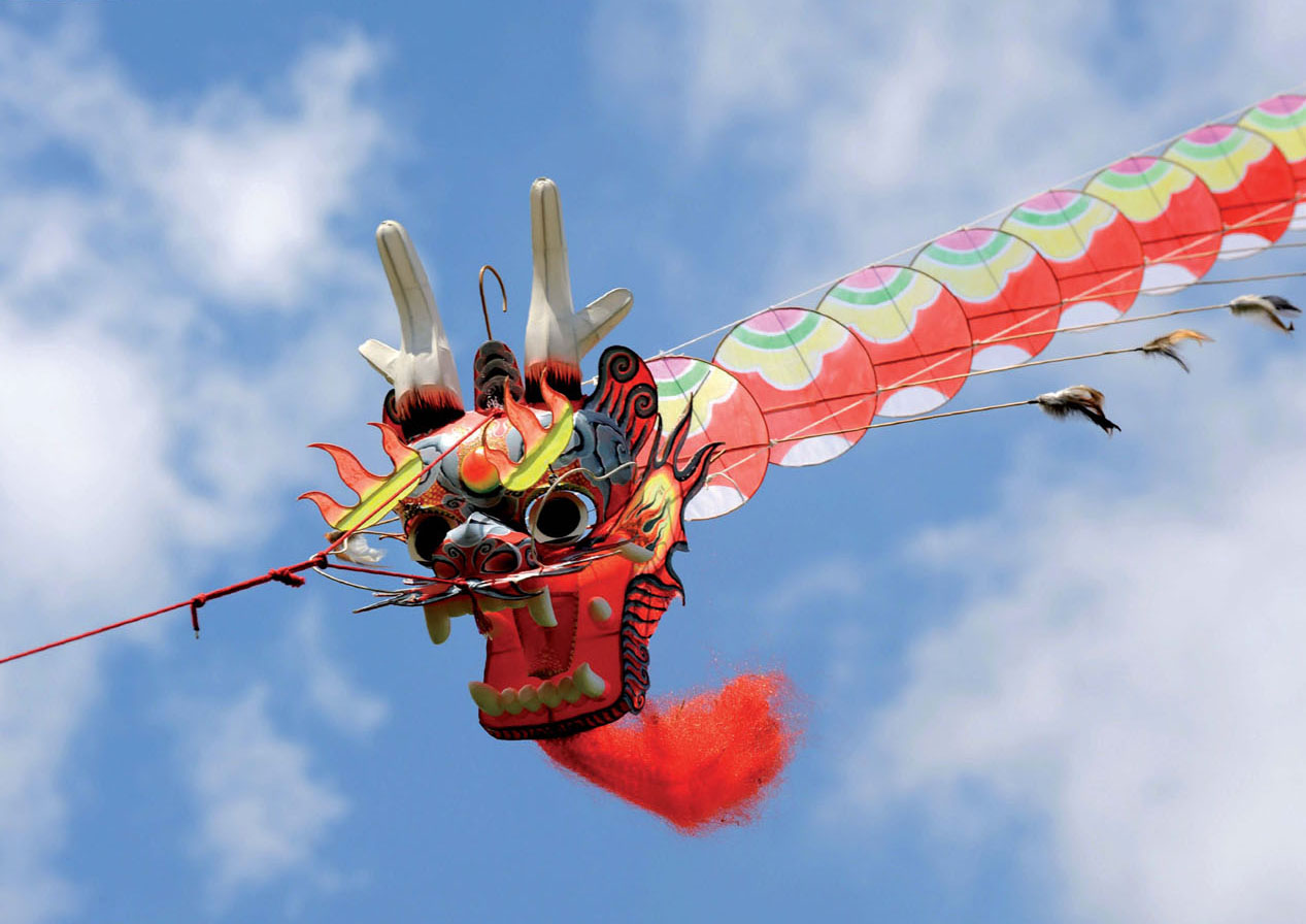 Large dragon kites such as this were sometimes used in ancient China to scare - photo 8