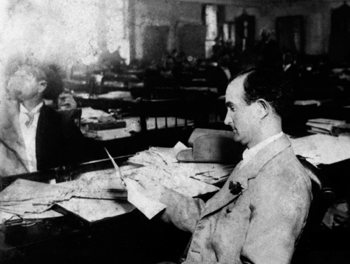 Johnsons father Samuel Ealy Johnson Jr at his desk in the Texas state - photo 7