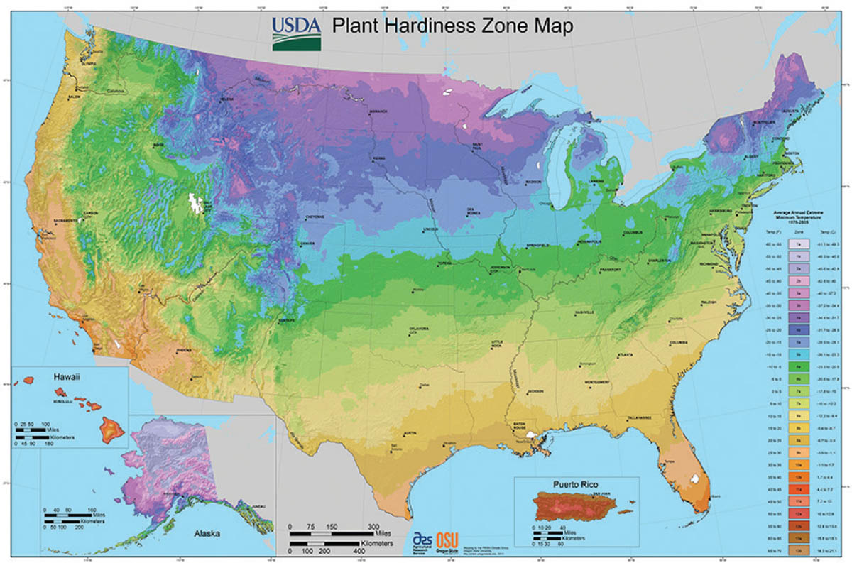 Credit USDA Plant Hardiness Zone Map 2012 Agricultural Research Service - photo 3