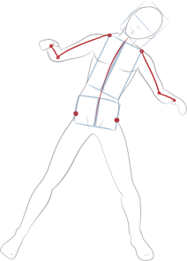 How to draw a character Method of drawing with the anatomy of the human body - photo 19