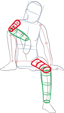 How to draw a character Method of drawing with the anatomy of the human body - photo 26