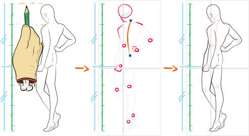 How to draw a character Method of drawing with the anatomy of the human body - photo 35