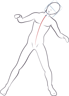 How to draw a character Method of drawing with the anatomy of the human body - photo 9