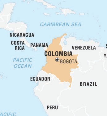 This map shows Colombia and its neighbors Colombia covers 439736 square miles - photo 5