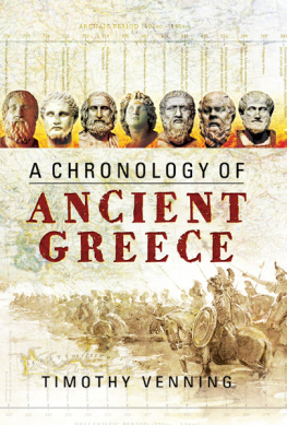 Timothy Venning - A Chronology of Ancient Greece