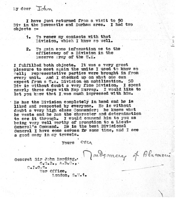 This letter is reproduced by kind permission of the Viscount Montgomery CMG - photo 2