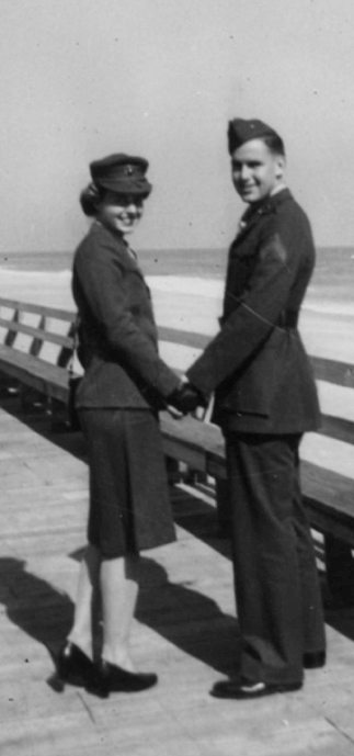 Joe and Lillian on a rare day off at Lejeune both are in winter service dress - photo 8