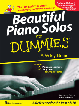 Hal Leonard Corp. - Beautiful Piano Solos for Dummies