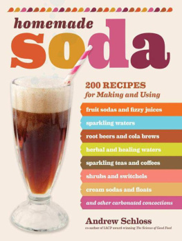 Andrew Schloss - Homemade Soda: 200 Recipes for Making & Using Fruit Sodas & Fizzy Juices, Sparkling Waters, Root Beers & Cola Brews, Herbal & Healing Waters, ... & Floats, & Other Carbonated Concoctions