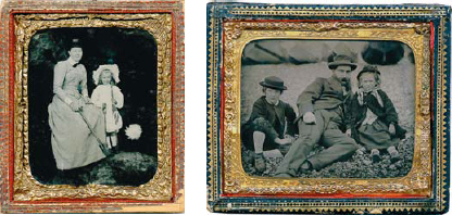 These 16th plate ambrotype images from the 1870s taken in Yorkshire left - photo 4