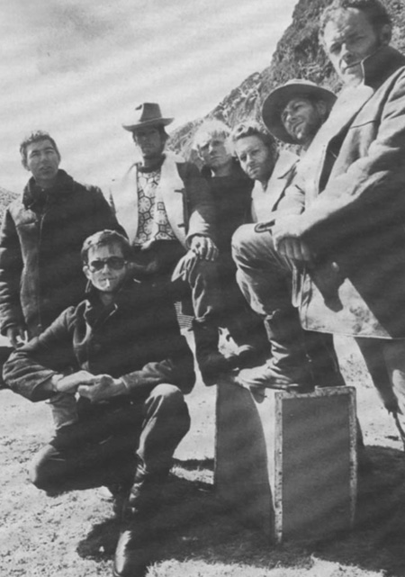 2 Showbiz El Toro Expedition members modelling sheepskin coats for Morlands - photo 2