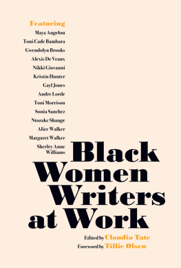 Claudia Tate Black Women Writers at Work