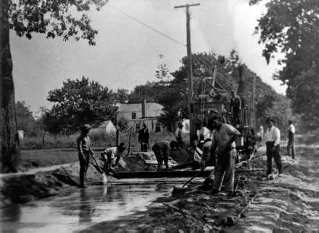 Italian American workers of Romeo Construction Company building Route 112 in - photo 3