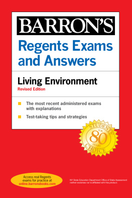 Gregory Scott Hunter - Regents Exams and Answers: Living Environment Revised Edition