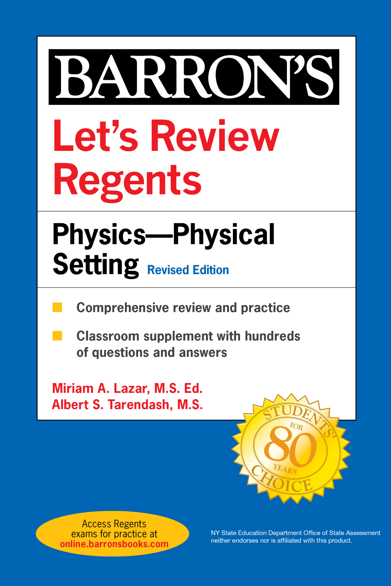 Lets Review PhysicsPhysical Setting Revised Edition Miriam A Lazar Principal - photo 1