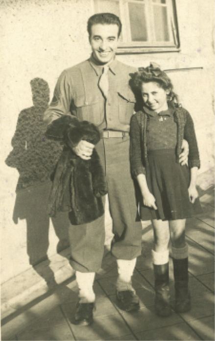 SFC Bernardo Minniti with Jacqueline Halna December 1944 French Bread - photo 6