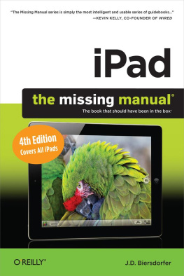 Biersdorfer iPad: The Missing Manual